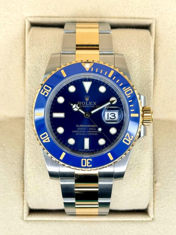 2020 Rolex Submariner “Bluesy” 40mm 116613LB Two-Tone Blue Dial for sale