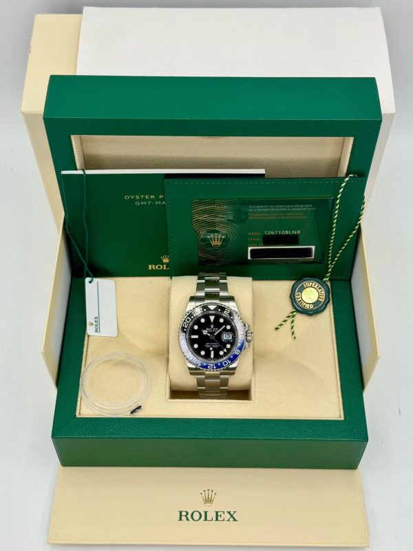 2022 Rolex GMT-Master II “Batman” 40mm 126710BLNR Oyster (No. 2 of 2) for sale