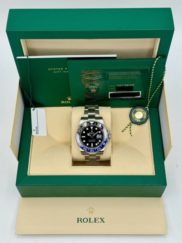 2022 Rolex GMT-Master II “Batman” 40mm 126710BLNR Oyster (No. 2 of 2) for sale