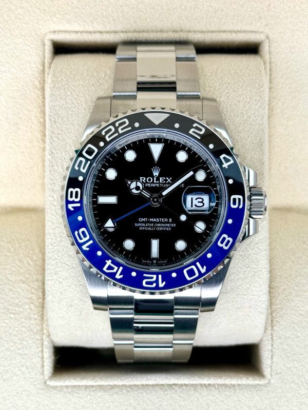 2022 Rolex GMT-Master II “Batman” 40mm 126710BLNR Oyster (No. 2 of 2) for sale