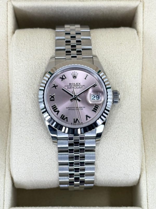 2024 Lady Datejust 28mm 279174 Stainless Steel Jubilee Pink Dial (Unworn) for sale