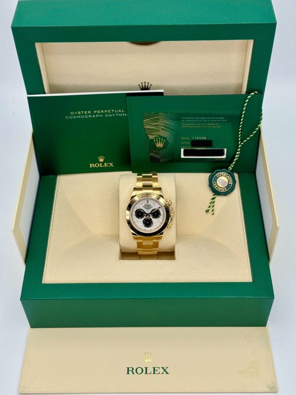 2023 Rolex Daytona 40mm 116508 Yellow Gold Meteorite Dial (Unworn) for sale