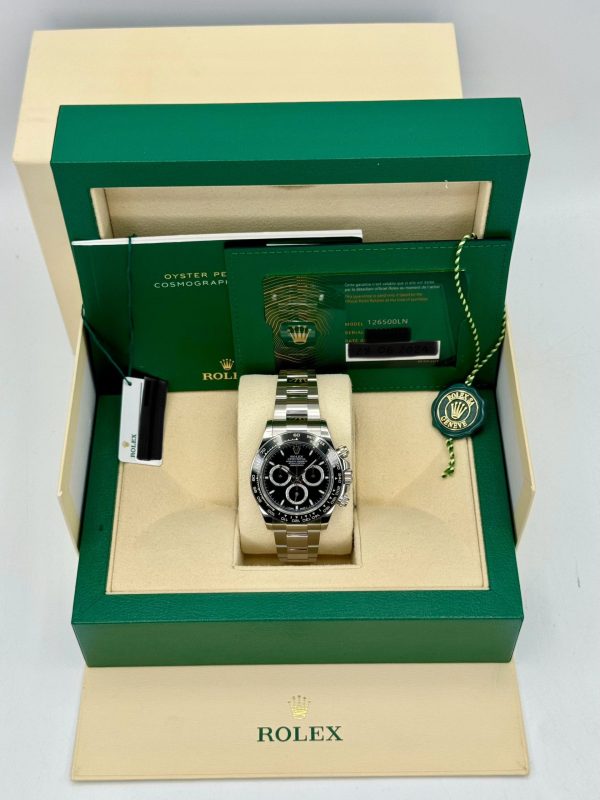 2024 Rolex Daytona 40mm 126500LN Stainless Steel Black Dial (No. 1 of 3) for sale