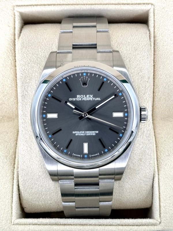 2017 Rolex Oyster Perpetual 39mm 114300 Rhodium Dial for sale