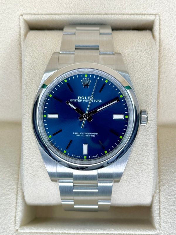 Rolex Oyster Perpetual 39mm 114300 Blue Dial (No. 1 of 2) for sale