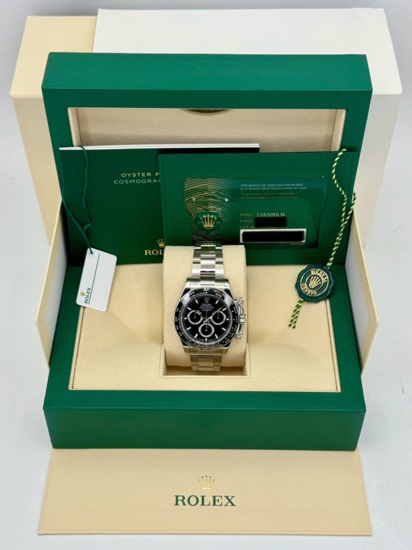 2024 Rolex Daytona 40mm 126500LN Stainless Steel Black Dial (No. 2 of 3) for sale