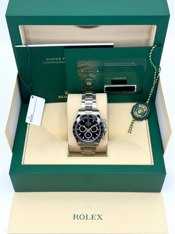 2024 Rolex Daytona 40mm 126500LN Stainless Steel Black Dial (No. 2 of 3) for sale