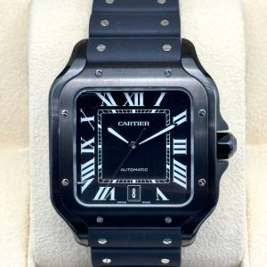 2023 Cartier Santos De Cartier 39.8mm WSSA0039 Steel Black Dial (No. 1 of 2) for sale