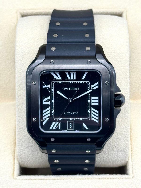 2023 Cartier Santos De Cartier 39.8mm WSSA0039 Steel Black Dial (No. 1 of 2) for sale