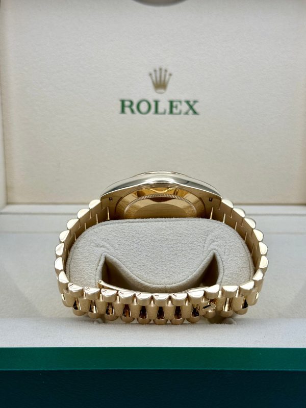 2023 Rolex Day-Date 40mm 228238 Black Diamond Baguette Dial for sale