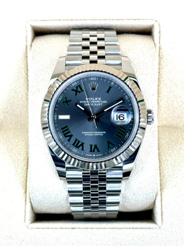 2023 Rolex Datejust 41mm 126334 Stainless Steel Jubilee Wimbledon Dial (Unworn) for sale