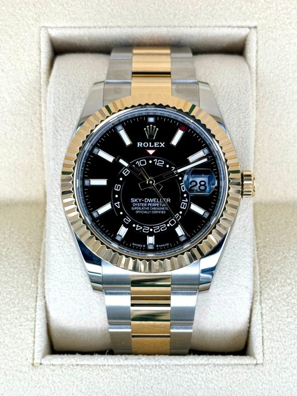 2024 Rolex Sky-Dweller 42mm 336933 Two-Tone Oyster Black Dial (Unworn) for sale
