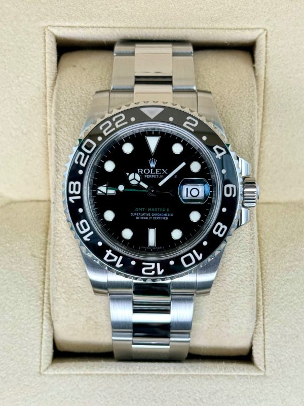 2007 Rolex GMT-Master II 40mm 116710LN Stainless Steel Black Dial (No. 2 of 2) for sale