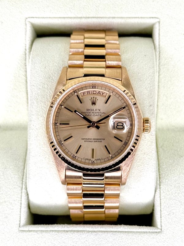 1985 Rolex Day-Date 36mm 18038 Presidential Champagne Dial for sale