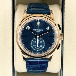 2023 Patek Philippe 5905R Flyback Chronograph Annual Calendar Blue Dial (Unworn) for sale