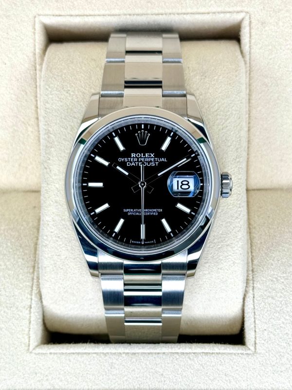2022 Rolex Datejust 36mm 126200 Stainless Steel Oyster Black Dial (No. 2 of 2) for sale