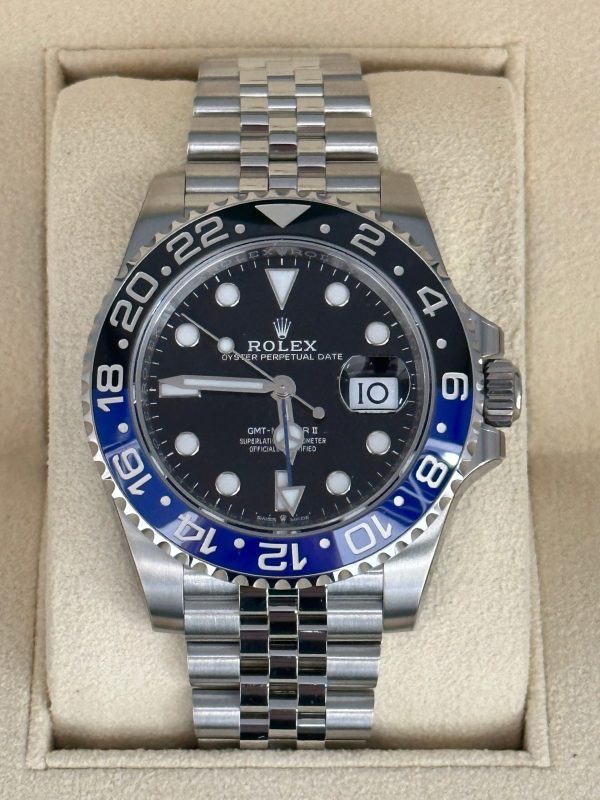 2023 Rolex GMT Master II “Batgirl” 40mm 126710BLNR Jubilee Black Dial (Unworn) for sale