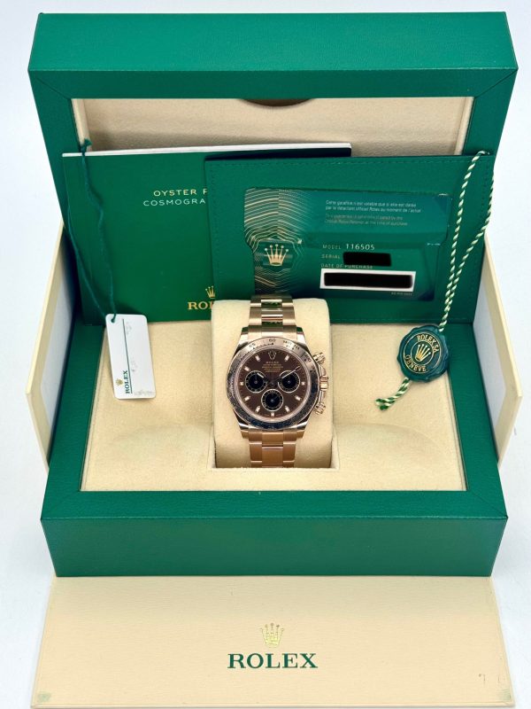 2022 Rolex Daytona 40mm 116505 Rose Gold Chocolate Dial for sale