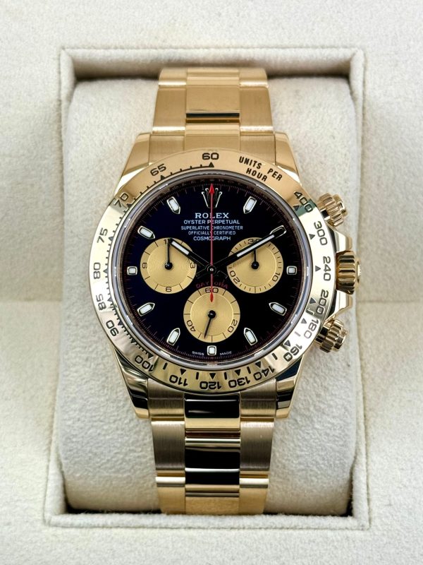 2023 Rolex Daytona “Paul Newman” 40mm 116508 Yellow Gold Black Dial for sale