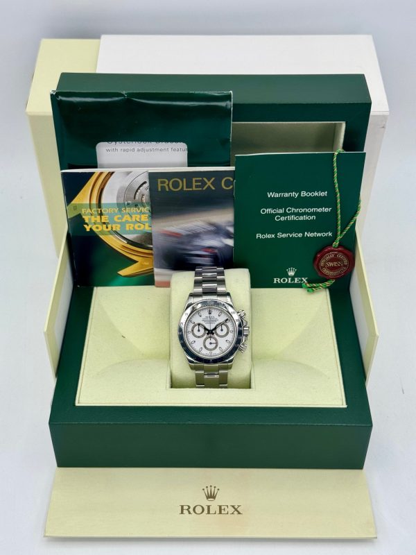 2007 Rolex Daytona 40mm 116520 Stainless Steel White Dial for sale