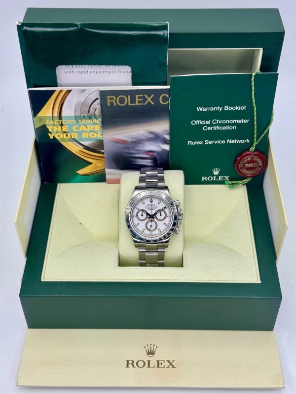 2007 Rolex Daytona 40mm 116520 Stainless Steel White Dial for sale