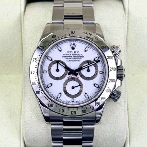 2007 Rolex Daytona 40mm 116520 Stainless Steel White Dial for sale
