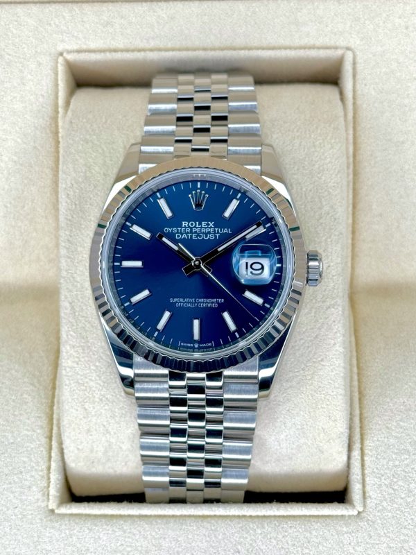 2020 Rolex Datejust 36mm 126234 Stainless Steel Jubilee Blue Dial for sale