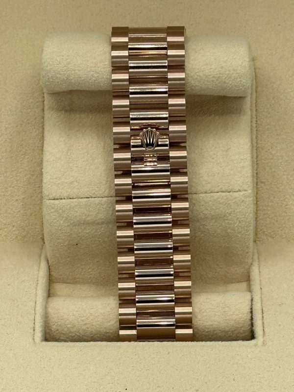 2023 Rolex Day-Date 40mm 228235 Presidential Rose Gold Olive Dial (Unworn) for sale