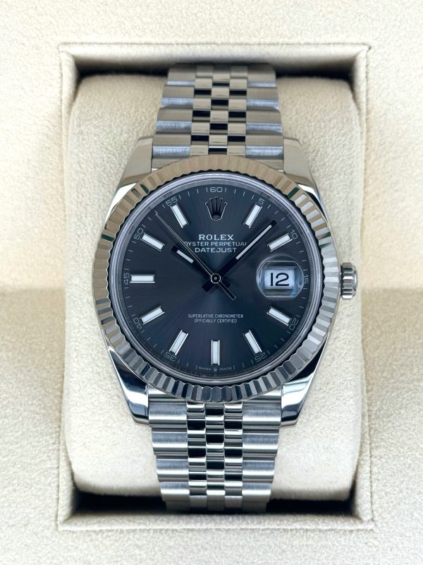 2021 Rolex Datejust 41mm 126334 Stainless Steel Jubilee Rhodium Dial (No. 2 of 2) for sale