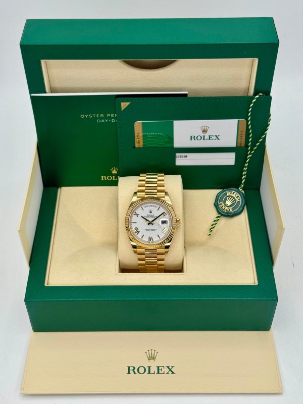 2019 Rolex Day-Date 40mm 228238 Presidential White Dial (No. 2 of 2) for sale