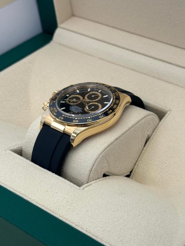2024 Rolex Daytona 40mm 126518LN Yellow Gold Oysterflex Black Dial (Unworn) for sale