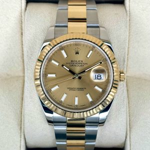 2017 Rolex Datejust 41mm 126333 Two-Tone Oyster Champagne Dial for sale