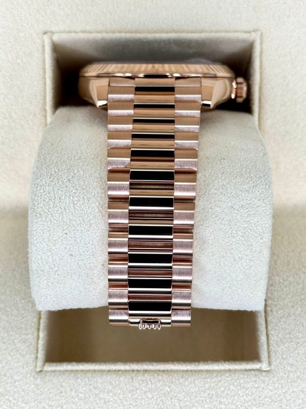 2024 Rolex Day-Date 40mm 228235 Rose Gold Chocolate Dial for sale