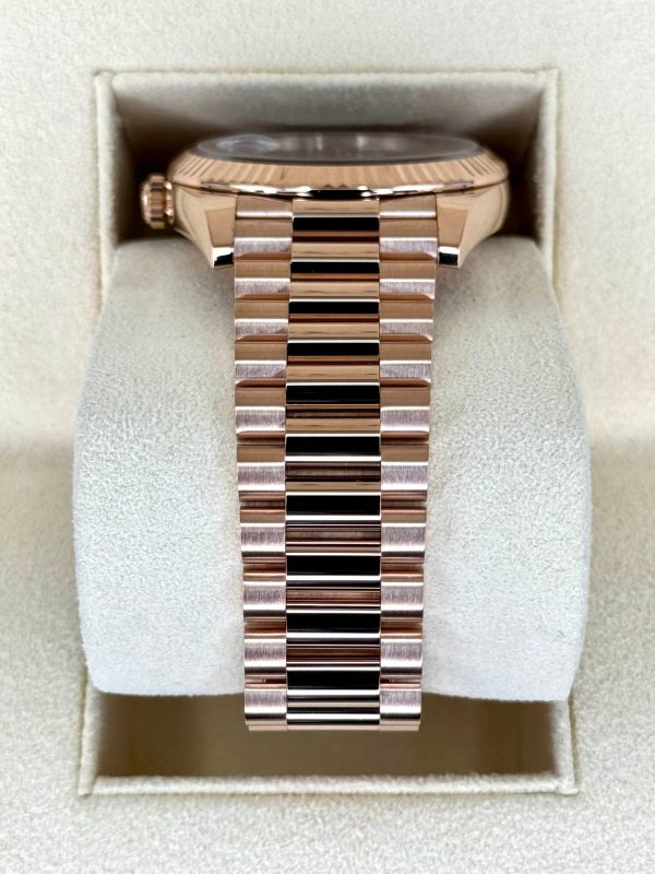 2024 Rolex Day-Date 40mm 228235 Rose Gold Chocolate Dial for sale