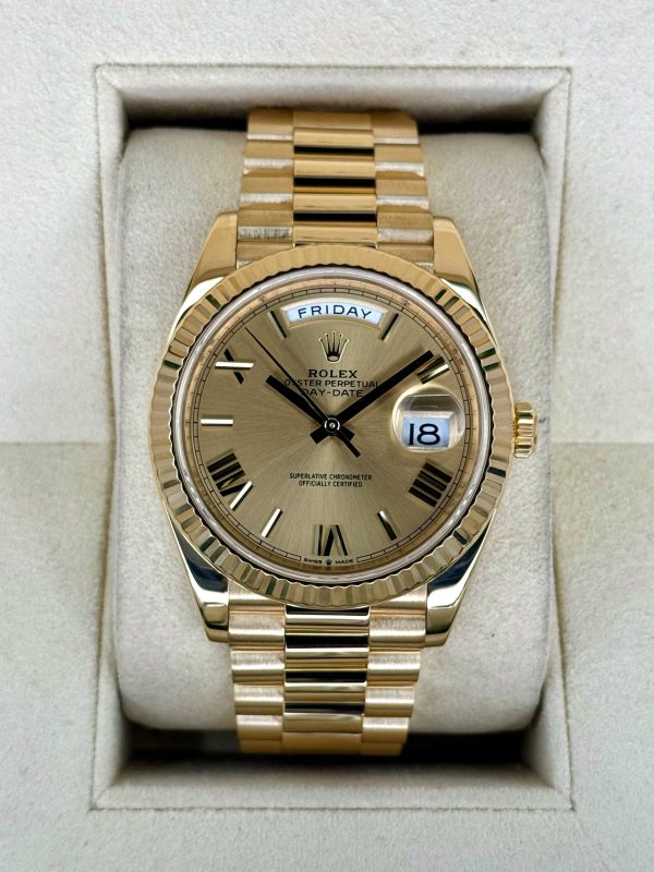 2021 Rolex Day-Date 40mm 228238 Presidential Champagne Dial for sale