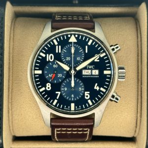 2022 IWC Pilot’s Chronograph 43mm IW377714 Stainless Steel Blue Dial for sale