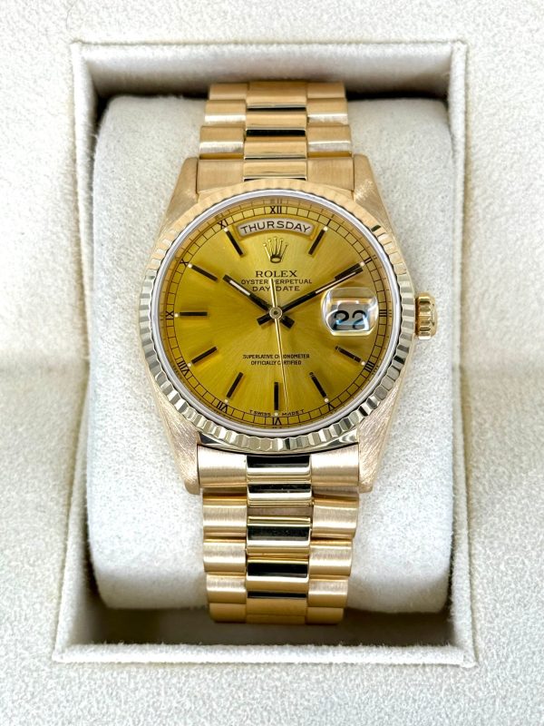 1995 Rolex Day-Date 36mm 18238 Presidential Champagne Dial for sale