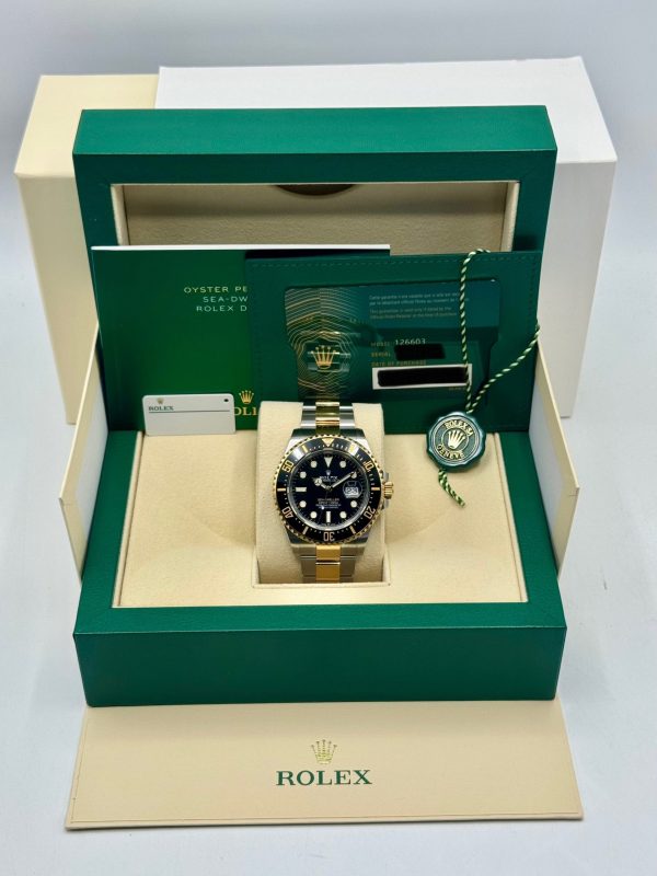 2022 Rolex Sea-Dweller 43mm 126603 Two-Tone Black Dial (No. 2 of 2) for sale