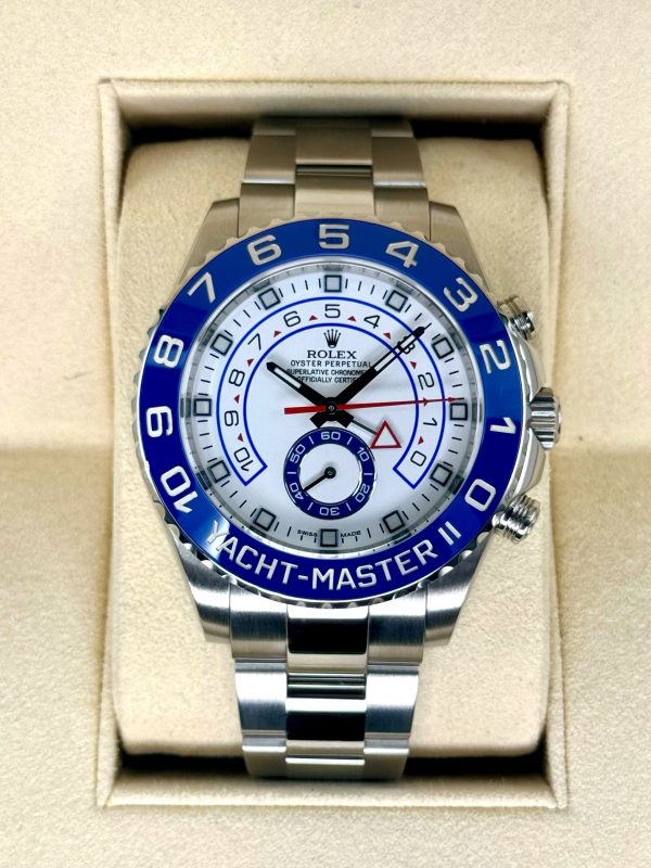 2016 Rolex Yacht-Master II 44mm 116680 Stainless Steel White Dial (No. 2 of 2) for sale