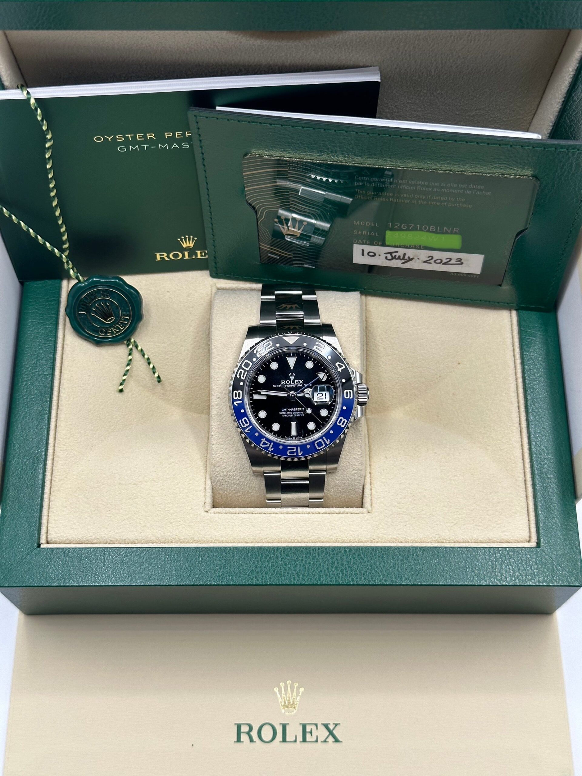 Rolex GMT-Master II 8220 dial and case detail