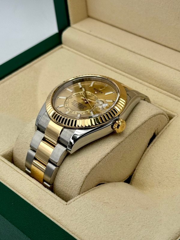2017 Rolex Sky-Dweller 42mm 326933 Two-Tone Oyster Champagne Dial for sale