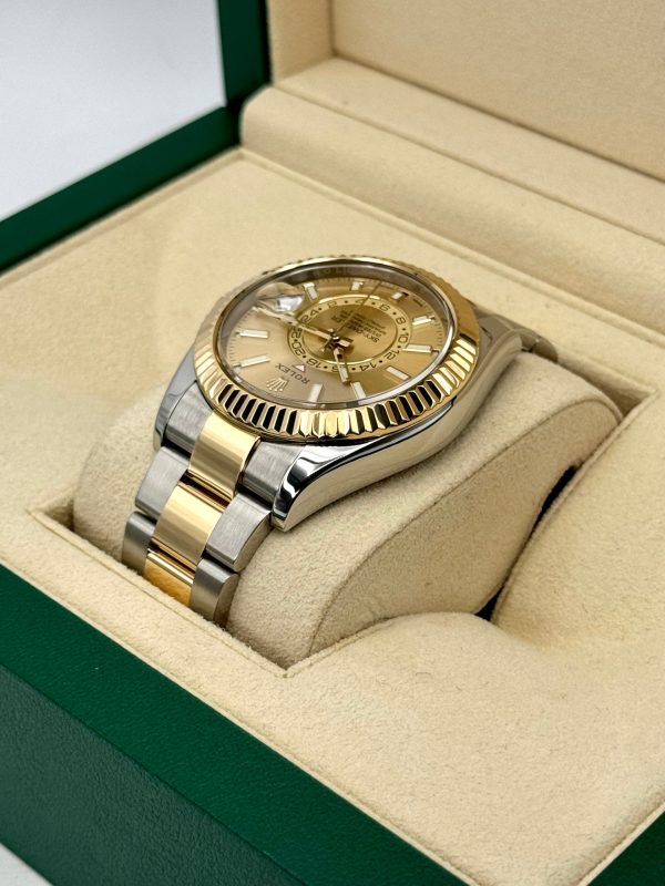2017 Rolex Sky-Dweller 42mm 326933 Two-Tone Oyster Champagne Dial for sale