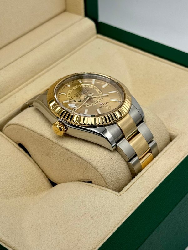 2017 Rolex Sky-Dweller 42mm 326933 Two-Tone Oyster Champagne Dial for sale