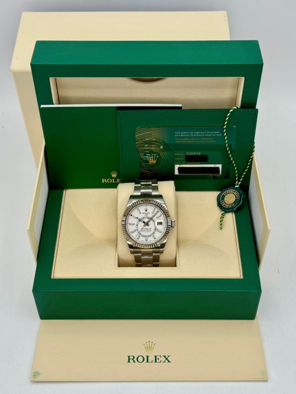 2023 Rolex Sky-Dweller 42mm 326934 Stainless Steel Oyster White Dial for sale