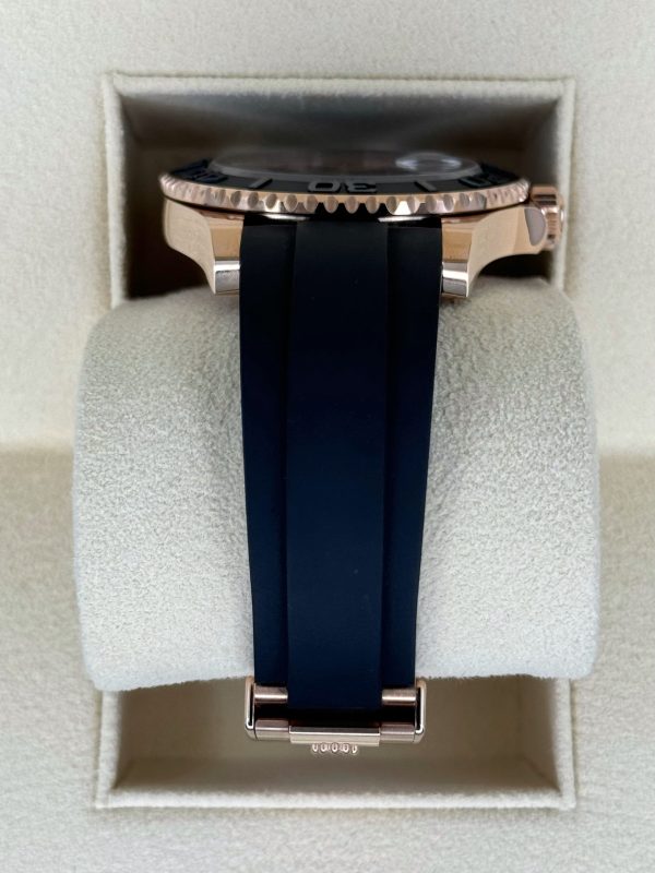 2024 Rolex Yacht-Master 40mm 126655 Rose Gold Oysterflex Black Dial for sale