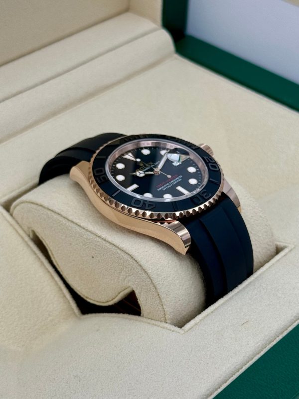 2024 Rolex Yacht-Master 40mm 126655 Rose Gold Oysterflex Black Dial for sale