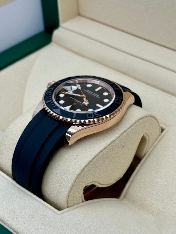 2024 Rolex Yacht-Master 40mm 126655 Rose Gold Oysterflex Black Dial for sale