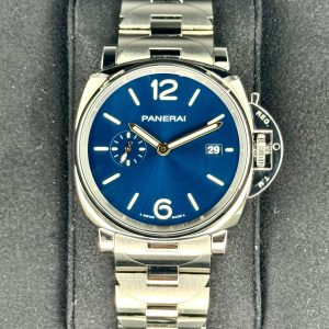 2023 Panerai Luminor Due 42mm PAM01124 Stainless Steel Blue Dial for sale