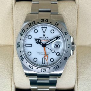 2024 Rolex Explorer II 42mm 226570 Stainless Steel Polar White Dial for sale