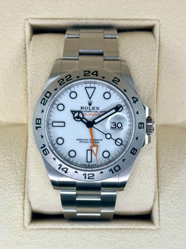 2024 Rolex Explorer II 42mm 226570 Stainless Steel Polar White Dial for sale